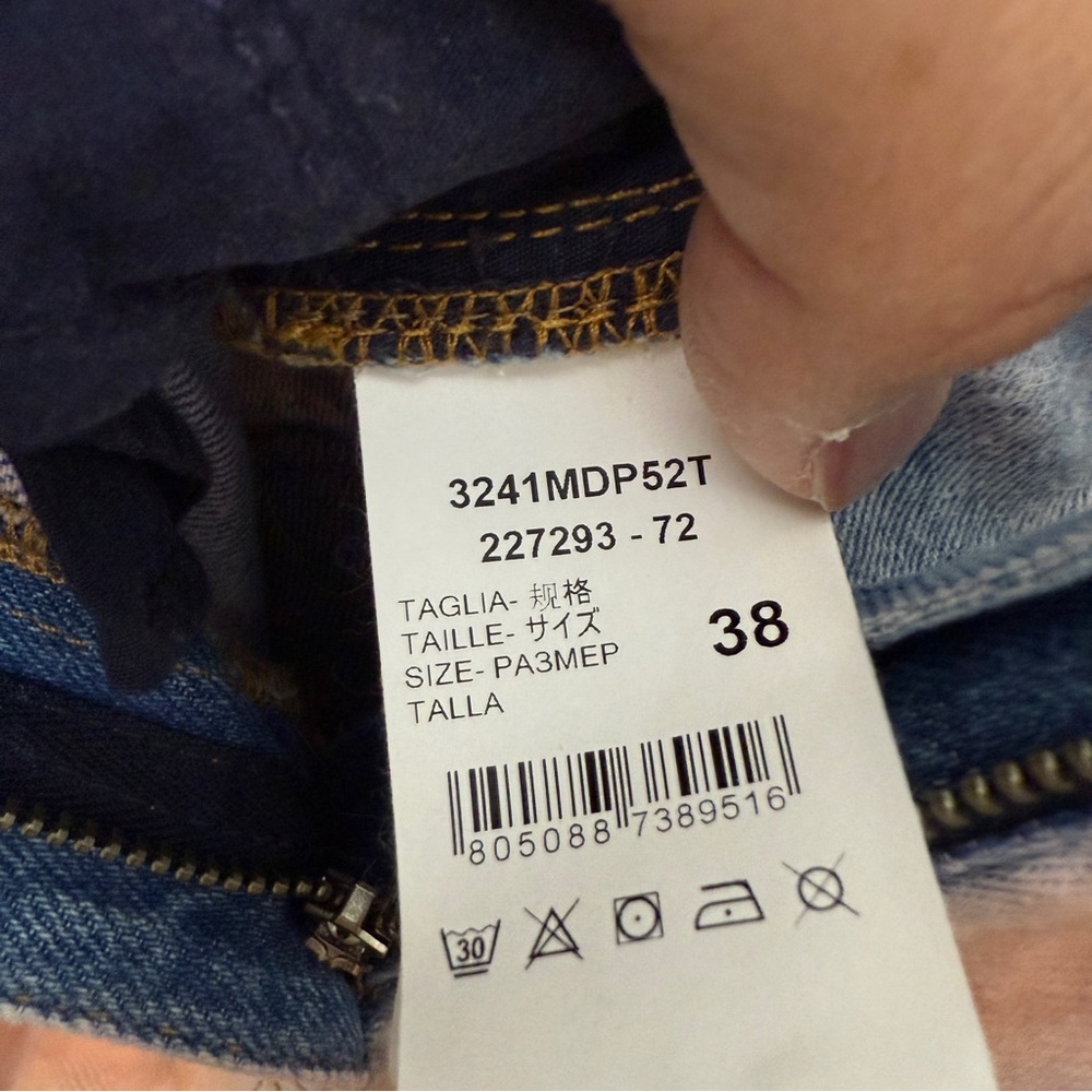 MSGM Lilac & Orange Denim Pants size IT 38/ us 0 - Picture 6 of 9